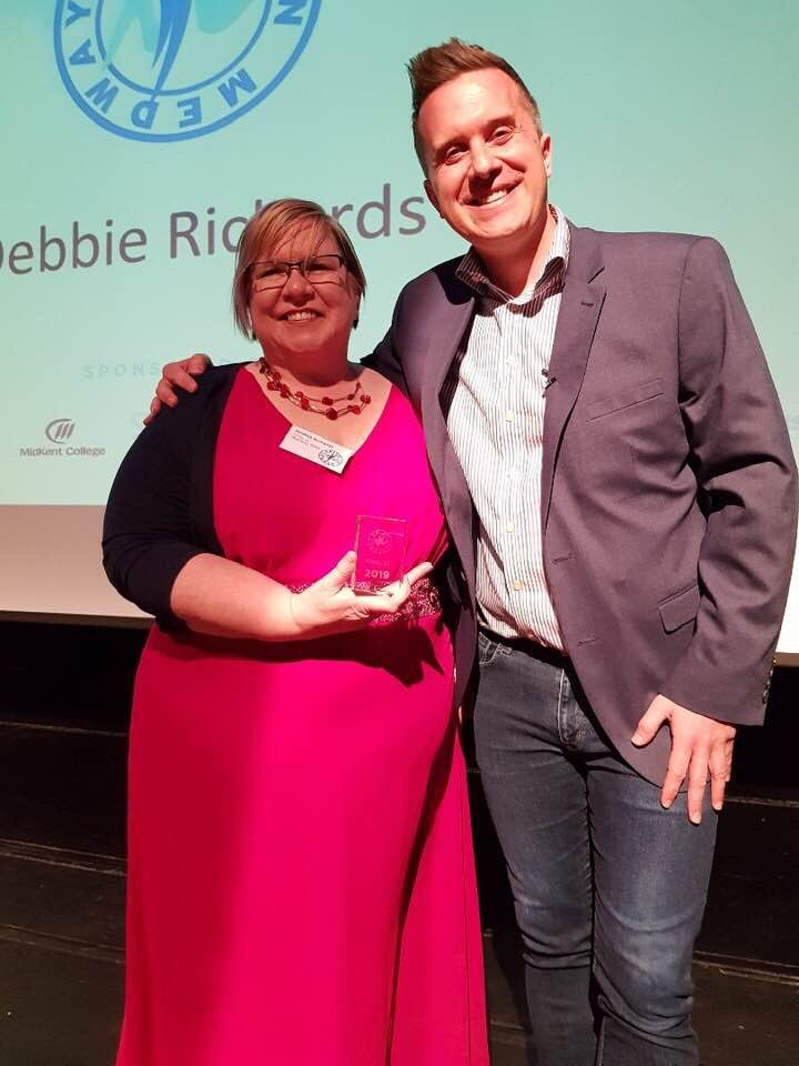 TheFamilyTrust's tweet photo. Our wonderful volunteer Debbie was a finalist at the @medway_council #PrideofMedway awards last week. Debbie &amp; all of our volunteers give so much to make Kingsquads and Chequer Tree Camp an amazing experience for the children. #ThanksDebbie https://t.co/rreo4FosSV