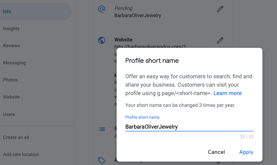 dotcominfoway's tweet image. #ShortNames for #GMB Profiles!

#Google is now letting users create customized short URLs for #GoogleMyBusiness listings.

This feature is designed to give Google My Business accounts a simple way to make their profile on Google Business more accessible to potential customers.