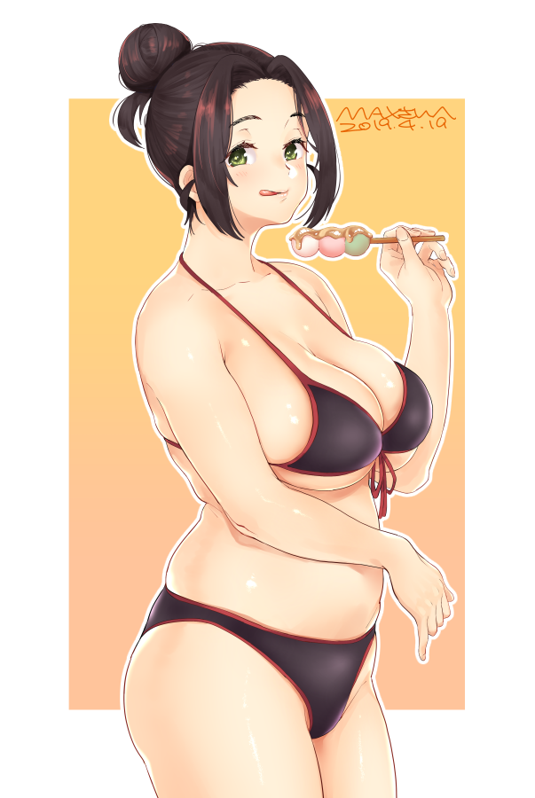 「お団子ヘアすき😊
https://t.co/L9w8kBSRDo #Skeb 」|Sowitchrawのイラスト