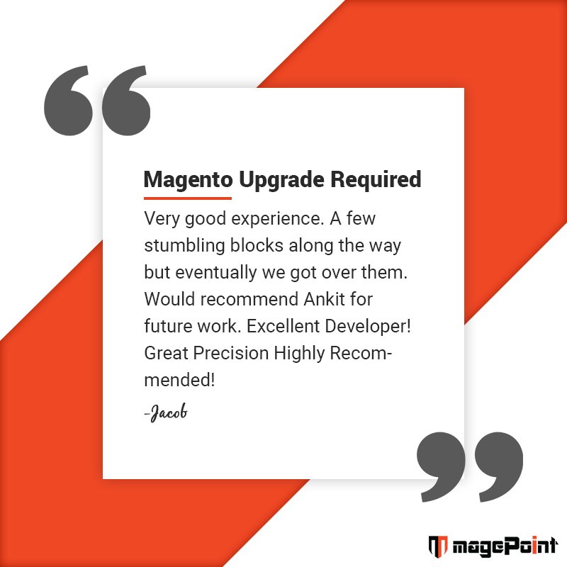 magepointcom's tweet image. Few words from our clients....
#magePoint #Magento2Upgrade #MagentoCompany #magentoDevelopers