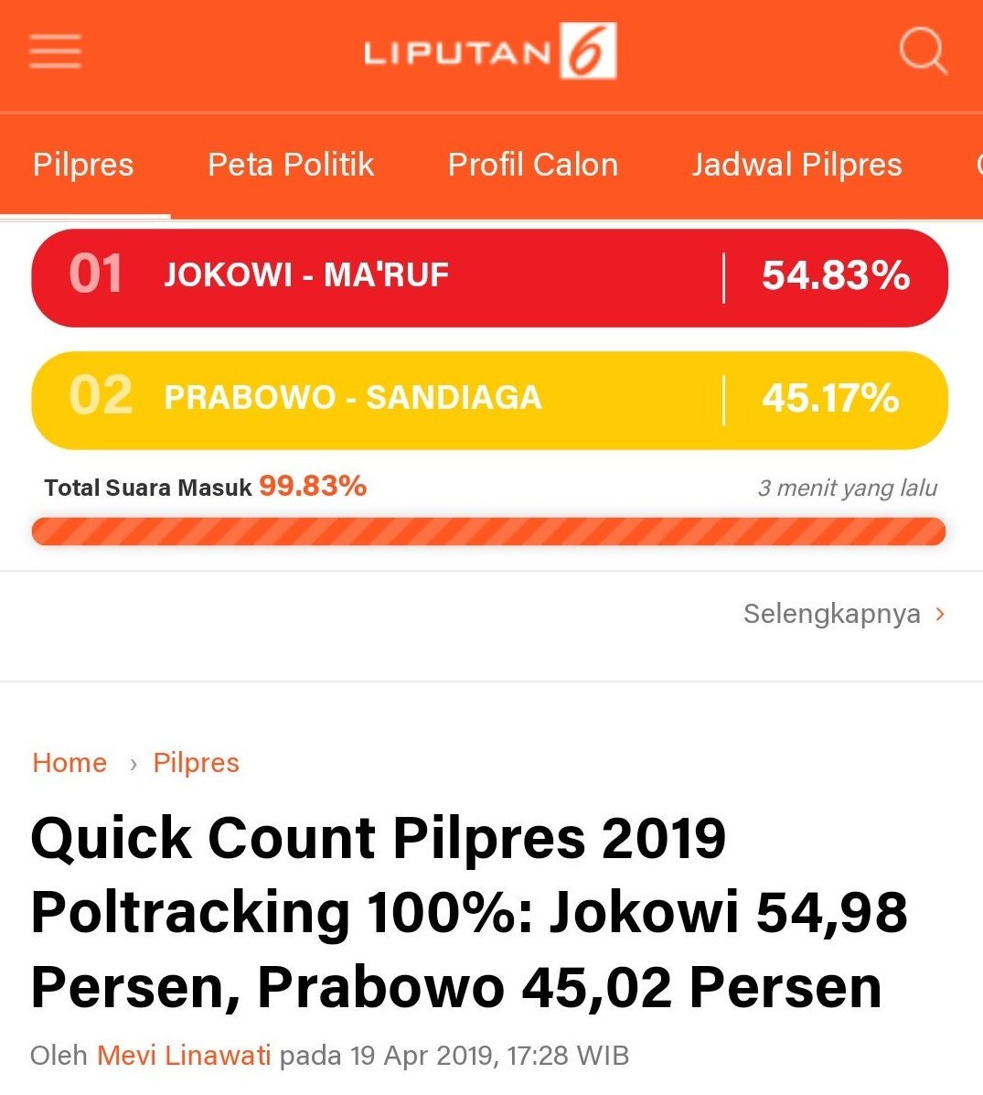 polongo__'s tweet image. Sekian banyak lembaga survey yg sdh teruji keakuratannya, tp masih ada ternyata manusia yg justru menyangkal dan justru mengklaim kemenangannya sendiri berdasar lembaga survey yg bahkan br berumur 11 hari... ckckck #QuickCountBukaData 

Cc @yunartowijaya