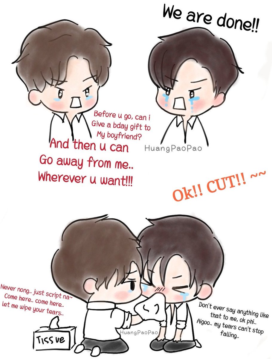 huangjuen's tweet photo. Aigoooo~~  🙈🙈
Please.. 
Just wipes tears to each others na~~ 
😭😭🤧🤧😂😂🤣🤣🤣

🐯🐉🖤❤️
🐉🐯❤️🖤

#PerthSaintSation 
#รอยยิ้มของชูครีม 
#Saint_sup 
#perthtanapon
#Remindersเพราะคิดถึง
#RemindersเพราะคิดถึงEp2
#PerthSaintFanFunArt
#PerthSaintMyImagine https://t.co/F7AmWV3mcd