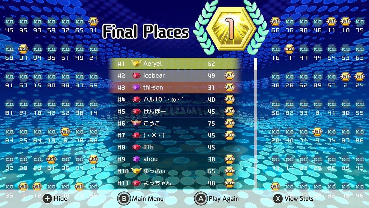 Let me tell you in those last few minutes I could barely see where I was placing anything can I please turn the lights down lmao #Tetris99