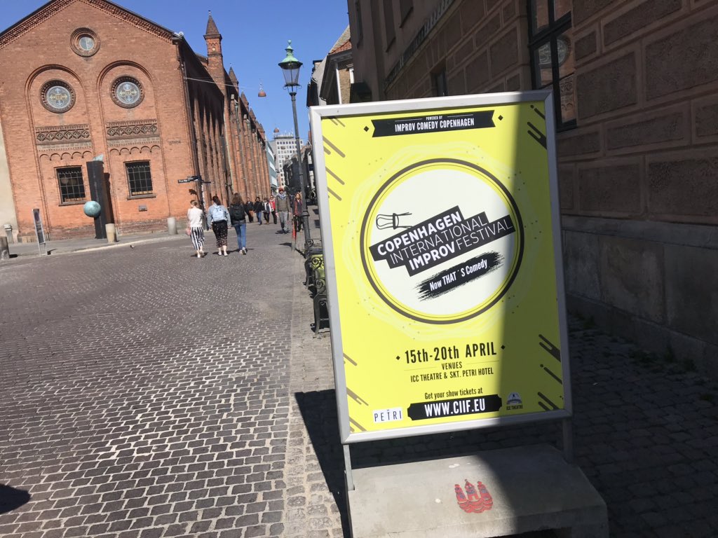 BoostImprov's tweet photo. #CIIF19 is getting full houses and bringing some great improv to #Copenhagen. 🙌 https://t.co/CtwfDhmHzq