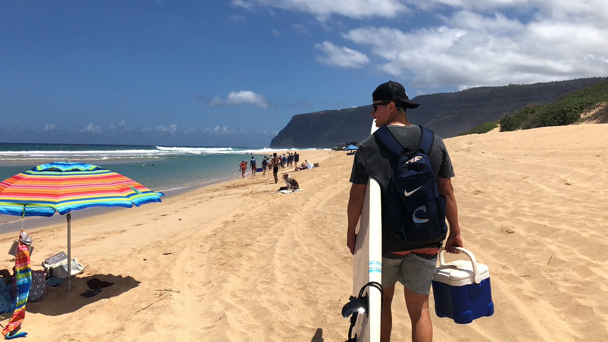 Cape Baseball enjoying the first day of their trip out on the islands.