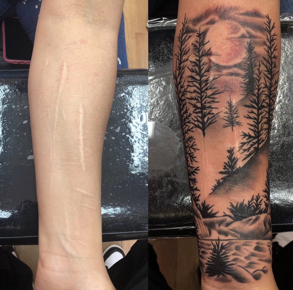 Tattoosbybryant's tweet photo. #SaturdayMotivation #TattooCover #tattooart https://t.co/r5kmewBAQj