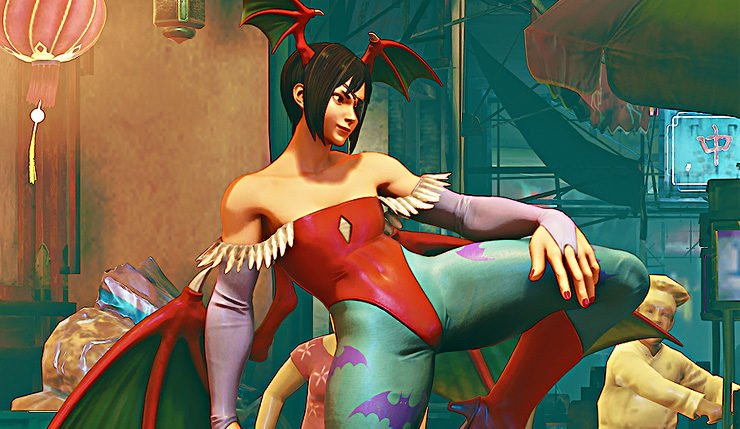 Juri Han in her Lilith costume.Boobs or not, I love it.pic.twitter.com/LayZ...