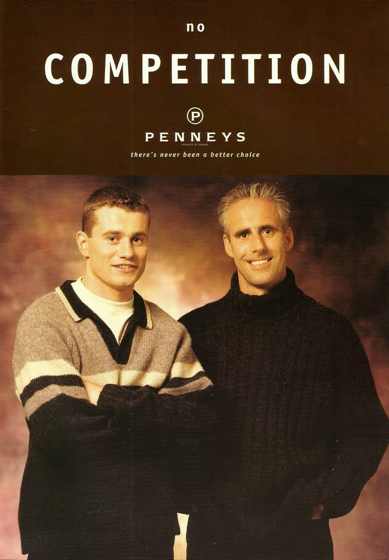 Happy Birthday Shay Given.  43 today.  22 in this Penney s advert from 1998. 