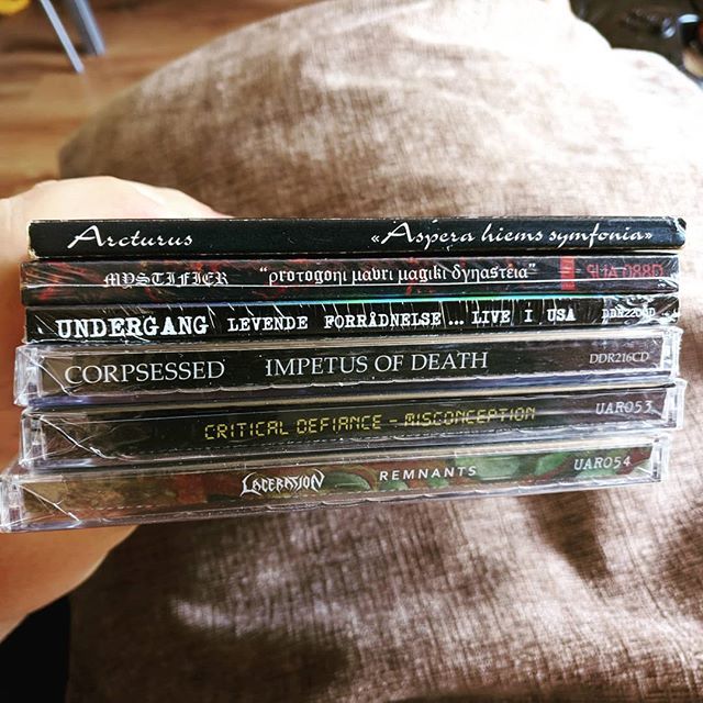 SourceOfSteel's tweet photo. More new CD swag arrived recently...
.
#metalcdcollection #metalcdcollector #metalcds #metalhead #metalcdplaylist #metalhead #metal #blackmetal #deathmetal #cdcollector #cdcollection #cdplaylist #metalplaylist #arcturus #mystifier #undergang #corpsessed … https://t.co/e5bXjLpGS8 https://t.co/69McR74tsR