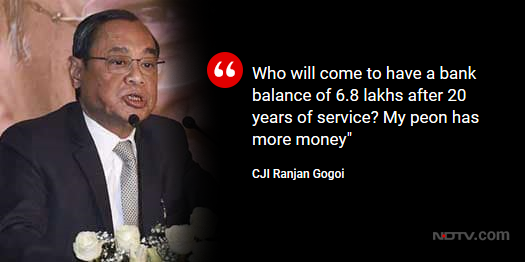 prasannakarthik's tweet photo. If #RanjanGogoi has only 6.8 lakhs as bank balance, after being given a home, car &amp; many other amenities funded by the tax payer, it only means he’s spend a spendthrift. And low bank balance is no excuse to abuse power &amp; sexually exploit or assault. #metoo https://t.co/v0dEs285Bp