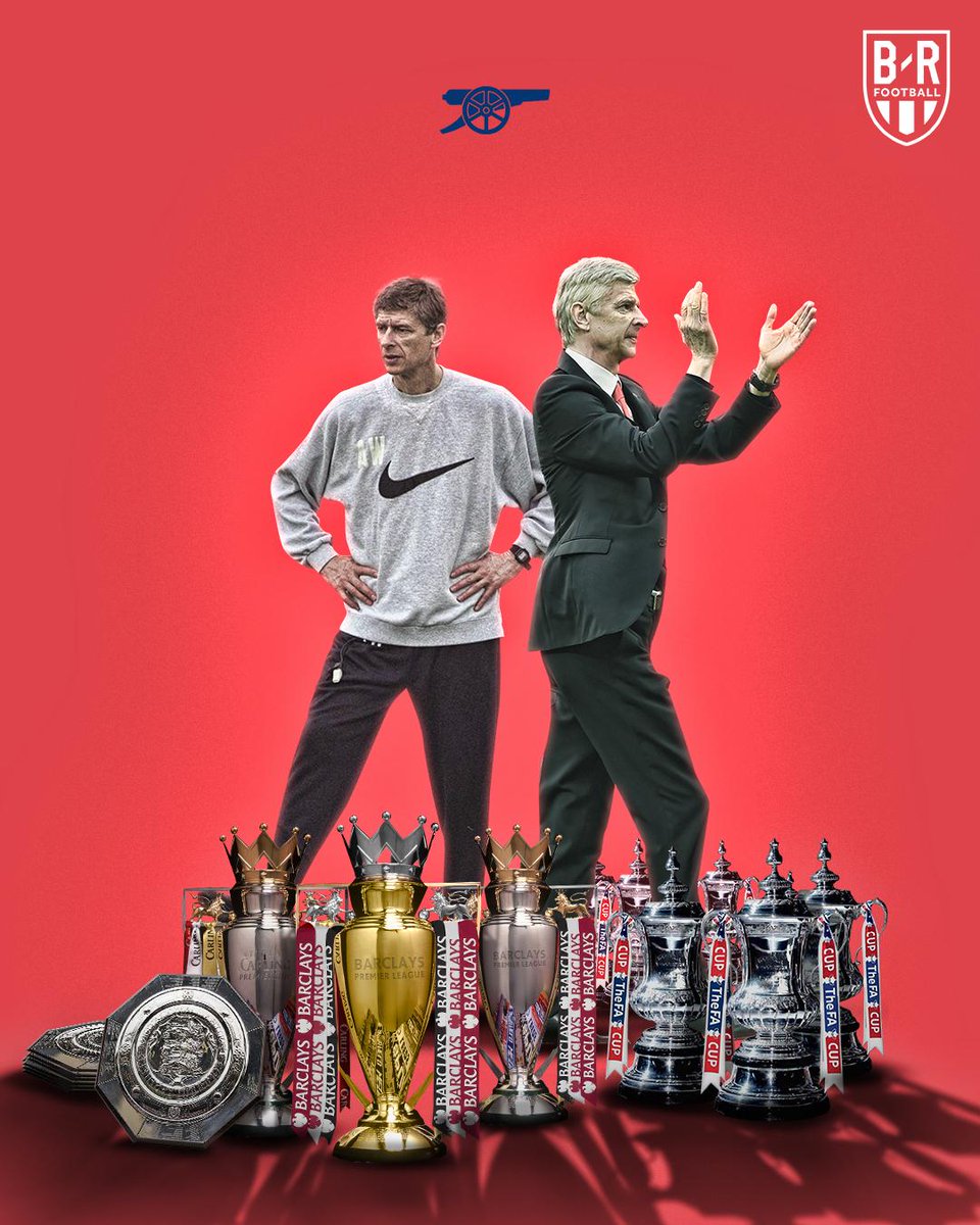 brfootball's tweet image. One year ago today, Arsene Wenger announced that he would be leaving Arsenal.

It was the end of an era 🏆