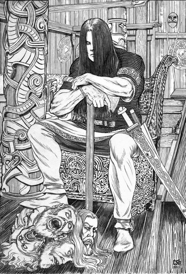 GilesKristian's tweet image. Sneak peak of the epically dark and rampageous Viking graphic novel I’m working on with @hall_sloan &amp;amp; @actualfactor #vikings