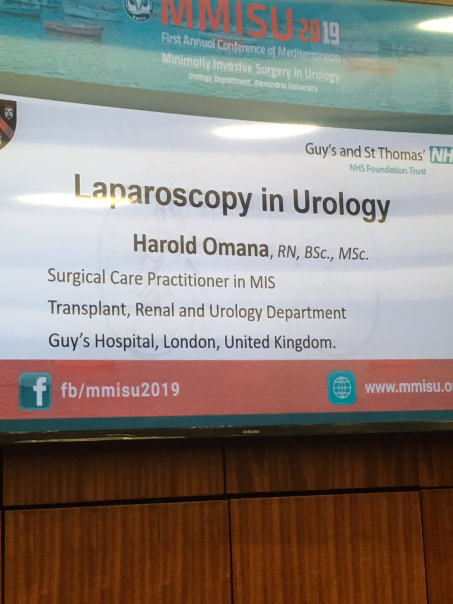 Harold Omana (@haroldthemann) on Twitter photo Thankful and honoured to be invited to speak and represent <a href="/GuysUrology/">Guy's Urology News</a> and <a href="/EAUNurses/">European Association of Urology Nurses (EAUN)</a> at the First #MMISU2019. Many thanks for the trust and hospitality Prof. Aly Abdel-Karim. Thankful and honoured to be invited to speak and represent <a href="/GuysUrology/">Guy's Urology News</a> and <a href="/EAUNurses/">European Association of Urology Nurses (EAUN)</a> at the First #MMISU2019. Many thanks for the trust and hospitality Prof. Aly Abdel-Karim.