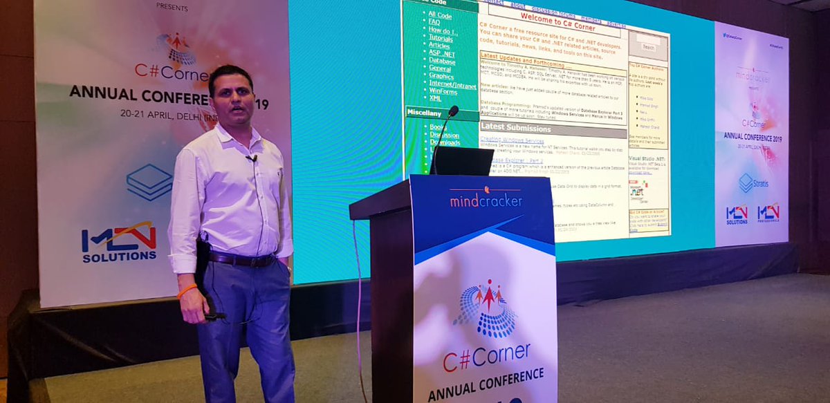What a huge crowd in the spectacular #Keynote of #CSharpCon19! <a href="/mcbeniwal/">Mahesh Beniwal</a> on stage now taking charge of the stage for the next 45 minutes.  cc <a href="/noopman/">Magnus Mårtensson ☁</a> <a href="/refreshingidea/">Naveen Sharma</a> @ajsondev <a href="/realDotNetDave/">David McCarter (Microsoft MVP)</a> <a href="/debug_mode/">Dhananjay Kumar</a>