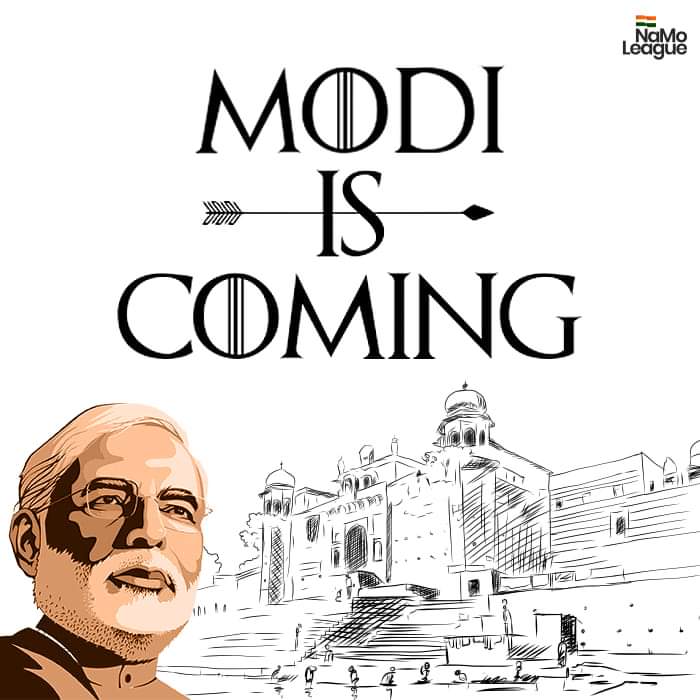 journolinc's tweet image. #GOT fever.

#ModiIsComing 
#ModiHiAayega 

#GameOfThrones 
#LokSabhaElections2019