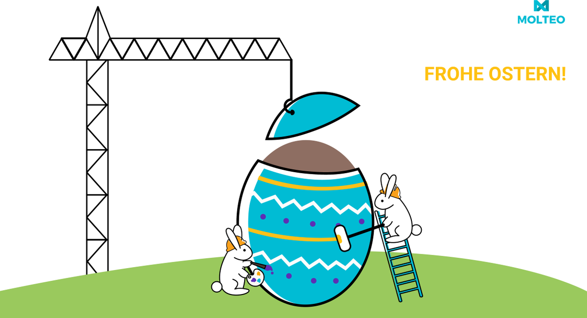 Molteo_de's tweet photo. Frohe Ostertage wünscht das gesamte Molteo-Team! 💐 🐰
#ostern #ostern2019 #baugewerbe #bau #bauma #molteo https://t.co/ycrq29CXmA