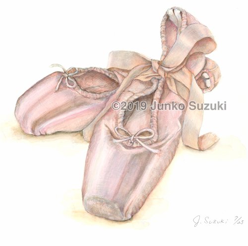 O Xrhsths 鈴木純子 長期制作中 Sto Twitter 水彩画 Illustrator Illustration Art Artist イラスト イラストレーター スケッチ トウシューズ バレエ Ballet Pointes 鈴木純子 Hp T Co 6kbaybkntn T Co 2ov9okz63r