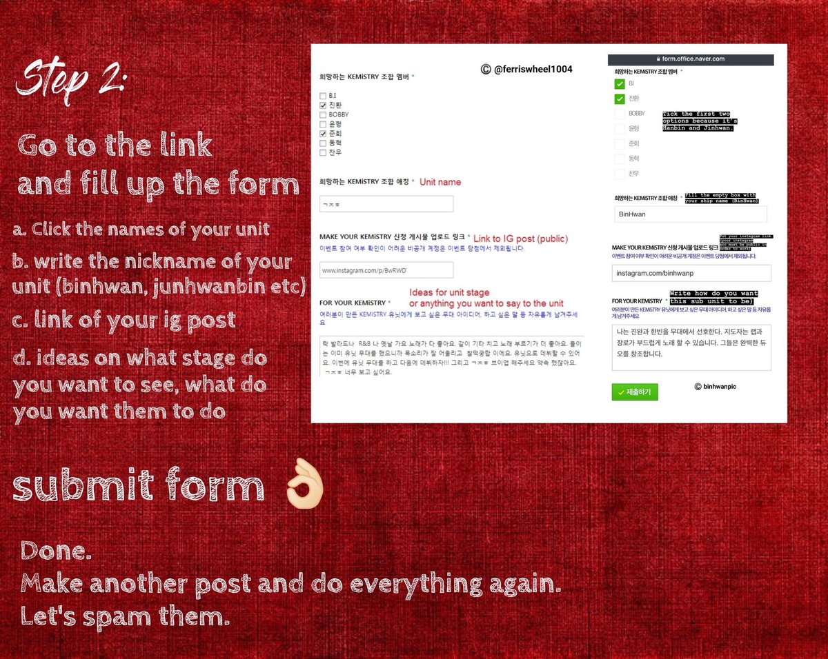 Gnanis_Noona's tweet photo. #JAYMiSTRY: KEMiSTRY WITH JINHWAN
follow these simple steps and you're one step closer to seeing your dream Jinhwan subunit on stage.
DON'T FORGET TO Fill up the form: https://t.co/ED1tfrlX7e #make_your_chemistry https://t.co/xEgRCISaPm