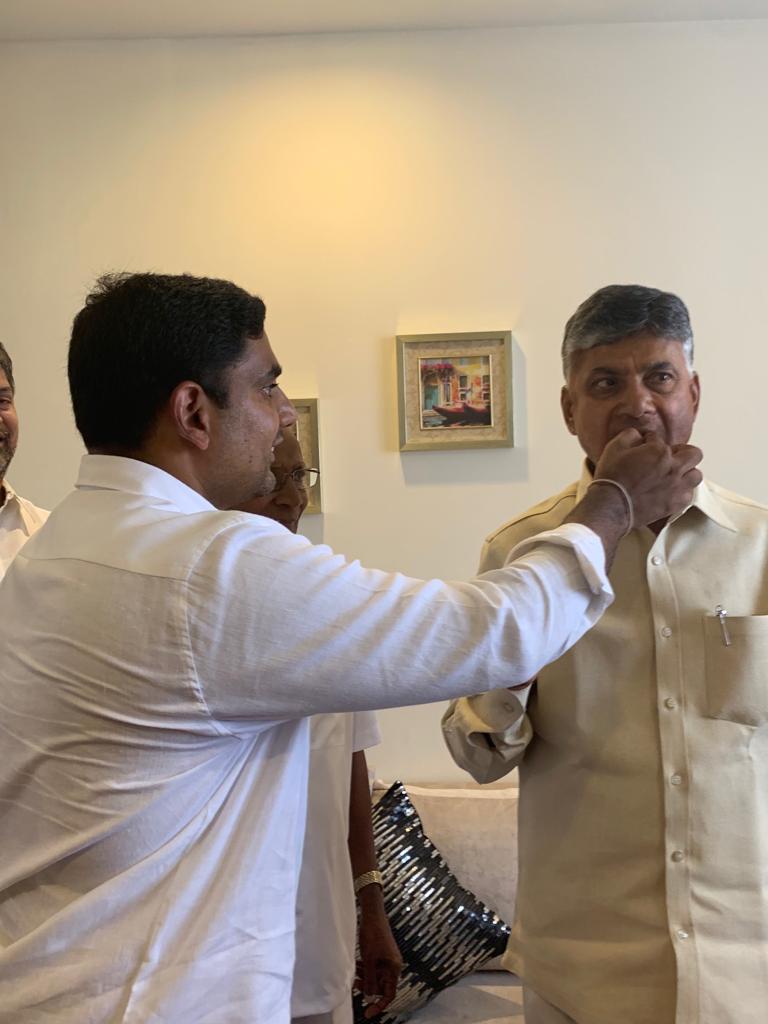 naralokesh's tweet image. A glimpse into the birthday celebrations of our Hero! 

#HappyBirthdayCBN