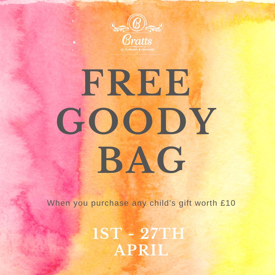 What are your plans this #EasterWeekend? There's still time to collect your totally free goody bag in store when you spend £10 or more on a #ChildsGift! 

Give your little chick an extra present tomorrow morning & light up their faces! 🐣