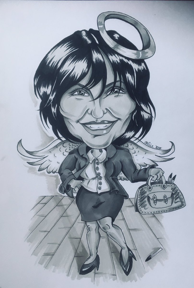 AliceMalice49's tweet photo. Nice little caricature style drawing of my friend and former colleague. 
She was my rock whilst working a difficult job and her kindness and experience helped so much. 
This is a little gift for her ☺️ https://t.co/5CNtIiWijS