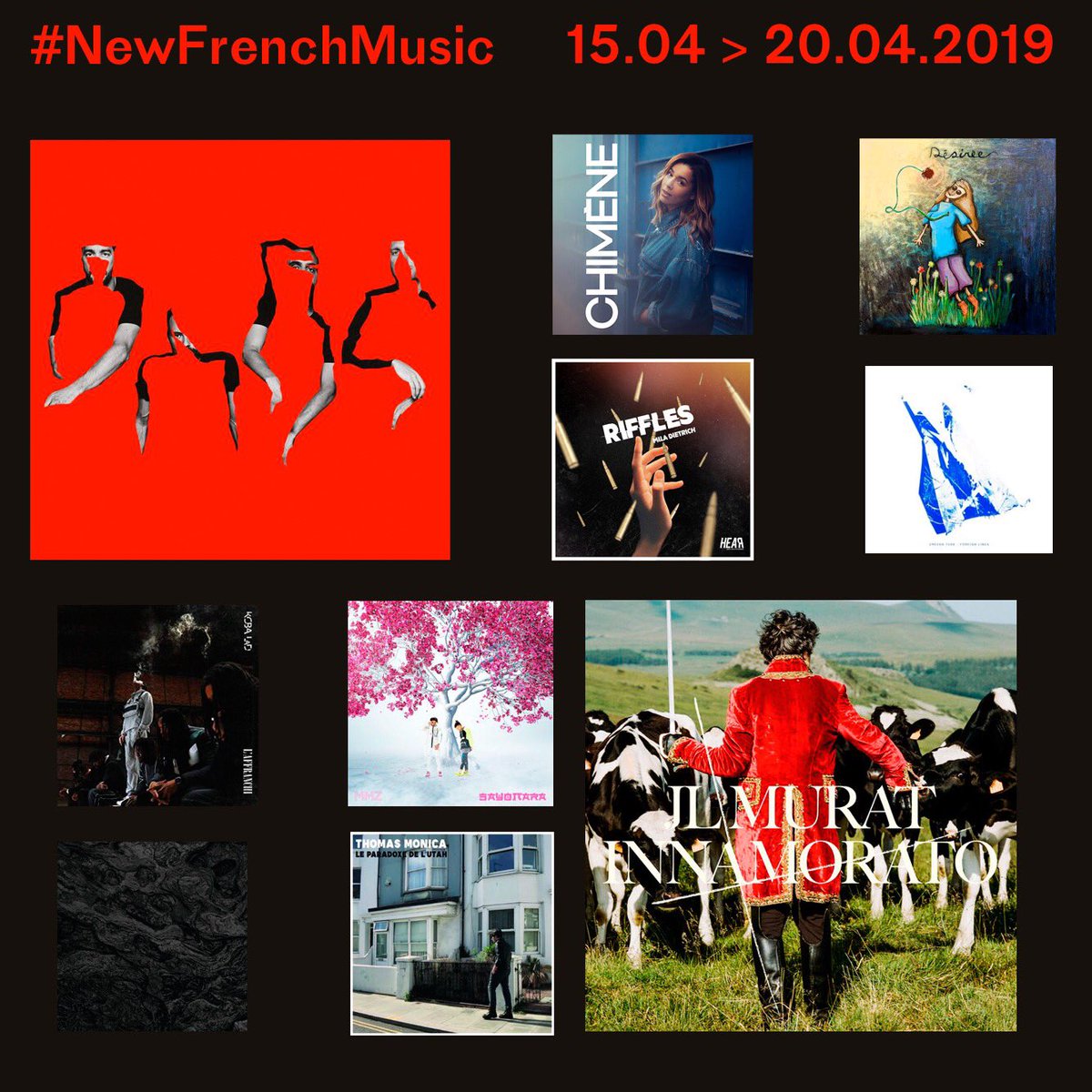 LaFonotecaFR's tweet photo. #NewMusicFriday (1) Ací un petit repàs de les #novetats francòfones de la setmana. Amb:
❤️@lafineequipe0 i '5th season'
❤️@jeanlouismurat és 'Innamorato'
I també: @chimeneofficiel · #Désirée · Mila Dietrich · @erevantusk · @koba7binks · @MmzMusic · @ThomasMonica · @Mondkopf https://t.co/iE0AamxURK