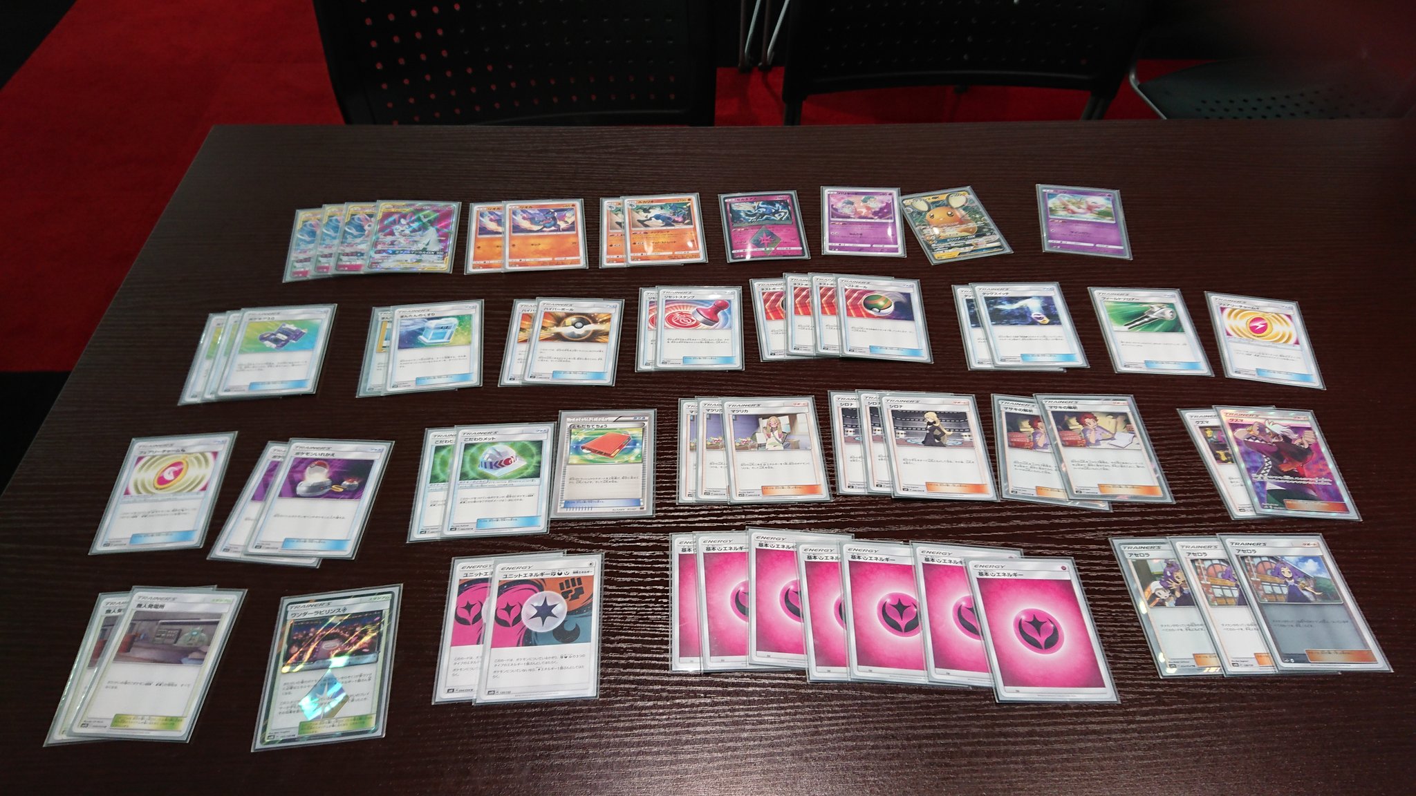 Duel Stade Ganryu ひたち野うしく店 本日4 土 開催 ポケカ新弾バトル の参加者は4名でした 優勝した マサキ さんの許可をいただいたのでデッキを掲載します テーマ サーナイトニンフィア コメント 楽しかったです ポケモンカード