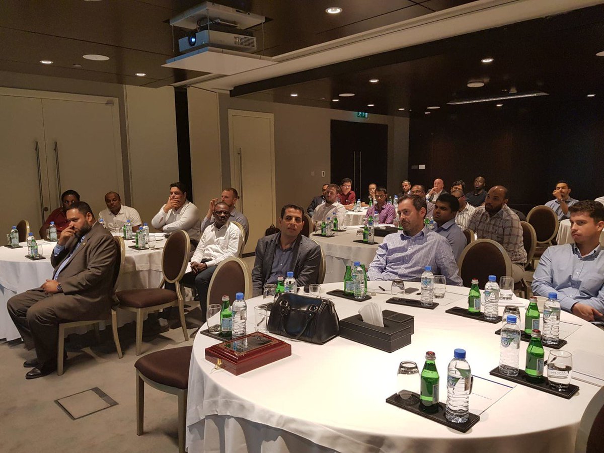 AaceQatar's tweet photo. Doha,17 April 2019 AACE Qatar Section would like to thank Sean Vernon from @QGS_Global for his interesting presentation “Effective Construction Management – An Early Warning". The presentation was enjoyed by AACE Qatar Section members, friends and people who joined us live stream https://t.co/B2c3T0KeKY