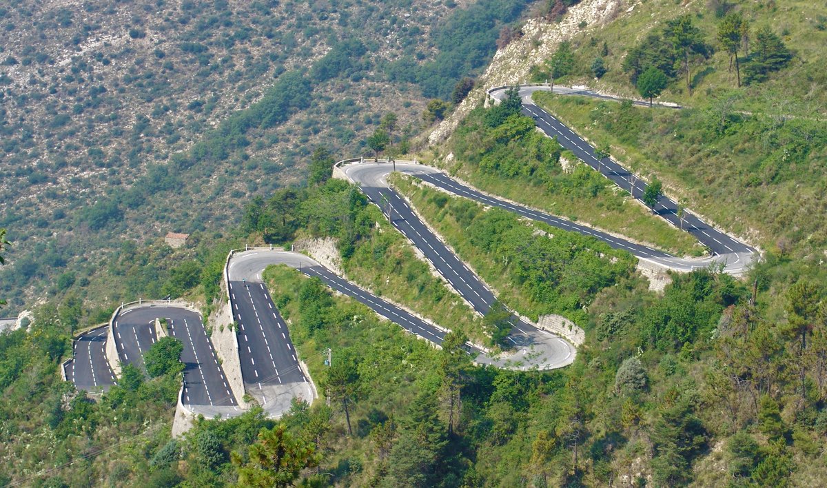 Trudgin's tweet photo. So @dayerquintana was training on this! Col de Braus on insta.. there’s a lot of puffing and panting, sounds like me going to shop #coldeBraus 😱spectacular https://t.co/TAg317m4kt
