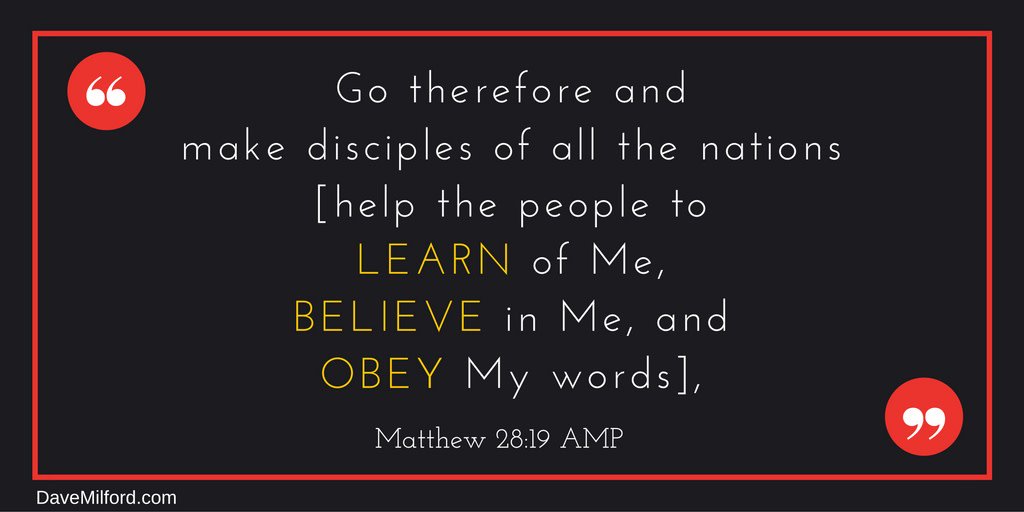 DaveMilford1's tweet photo. Your mission, should you choose to accept it, is to help people Learn of Jesus, Believe in Him and Obey Him.
#HeIsRisen
#DiscipleNations https://t.co/QZp8oG6YsB