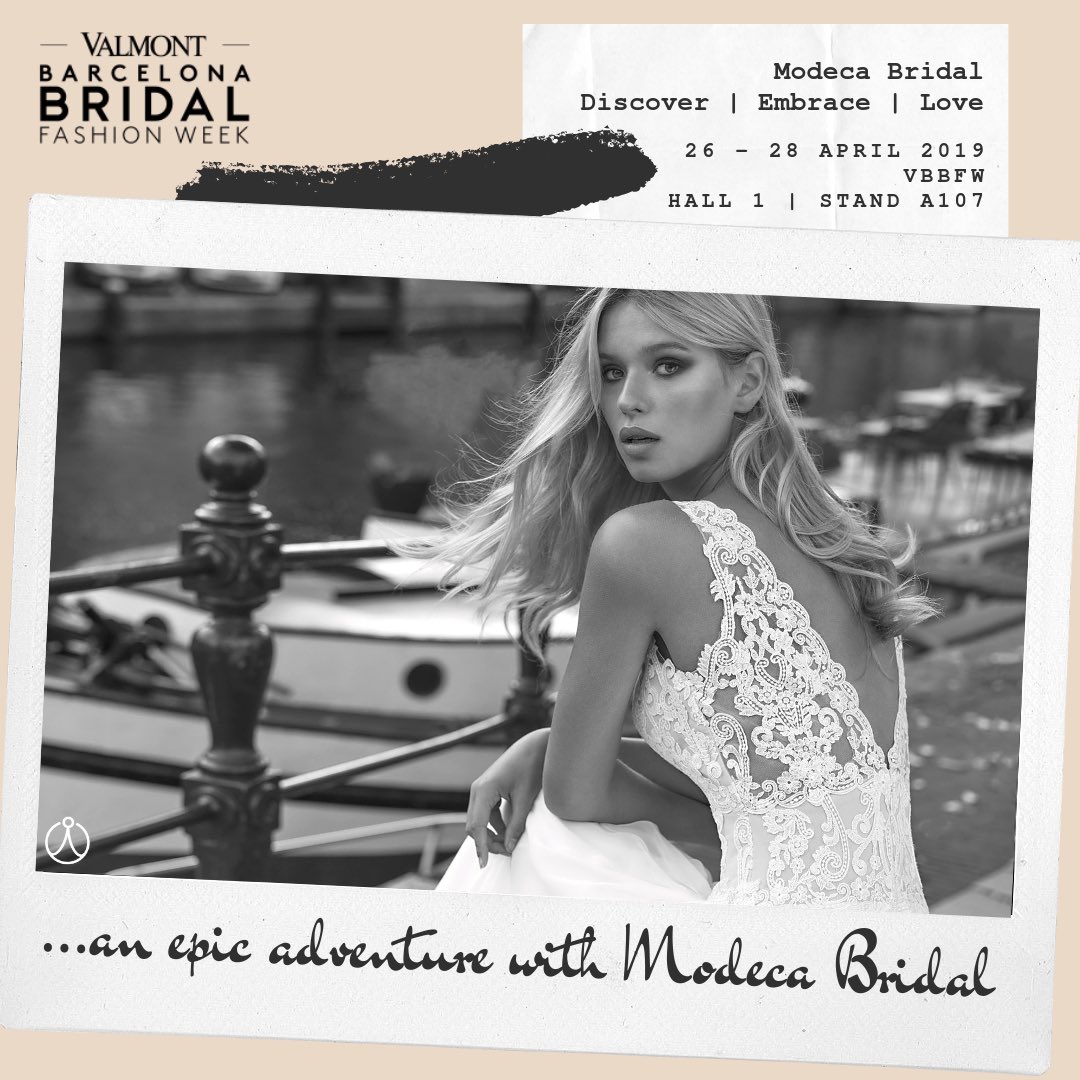 debbiejni's tweet image. And the excitement begins and the countdown is on to Valmont Barcelona Bridal Fashion Week .. looking forward to showingcasing the stunning 2020 Collections from @ModecaBridal Collections #Modeca #LePapillon #CurvesByModeca #Jazz #DutchDesign #BestInBridal 💖