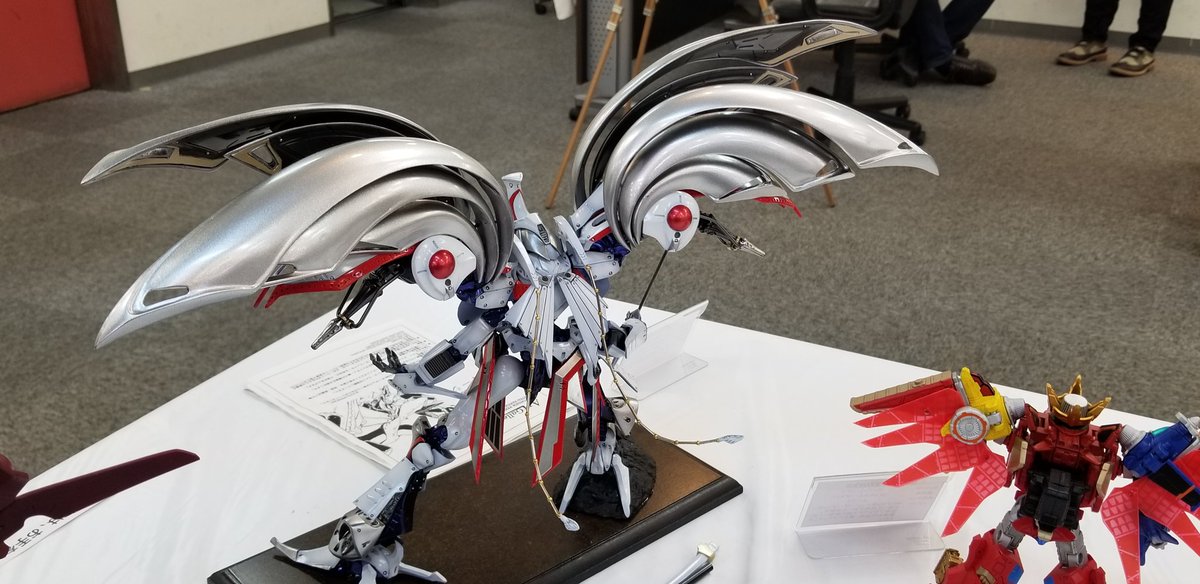 take_gyonou's tweet image. はっちゃんのオージェ見てきた。
超カッコいいっ。
#ModelWorks