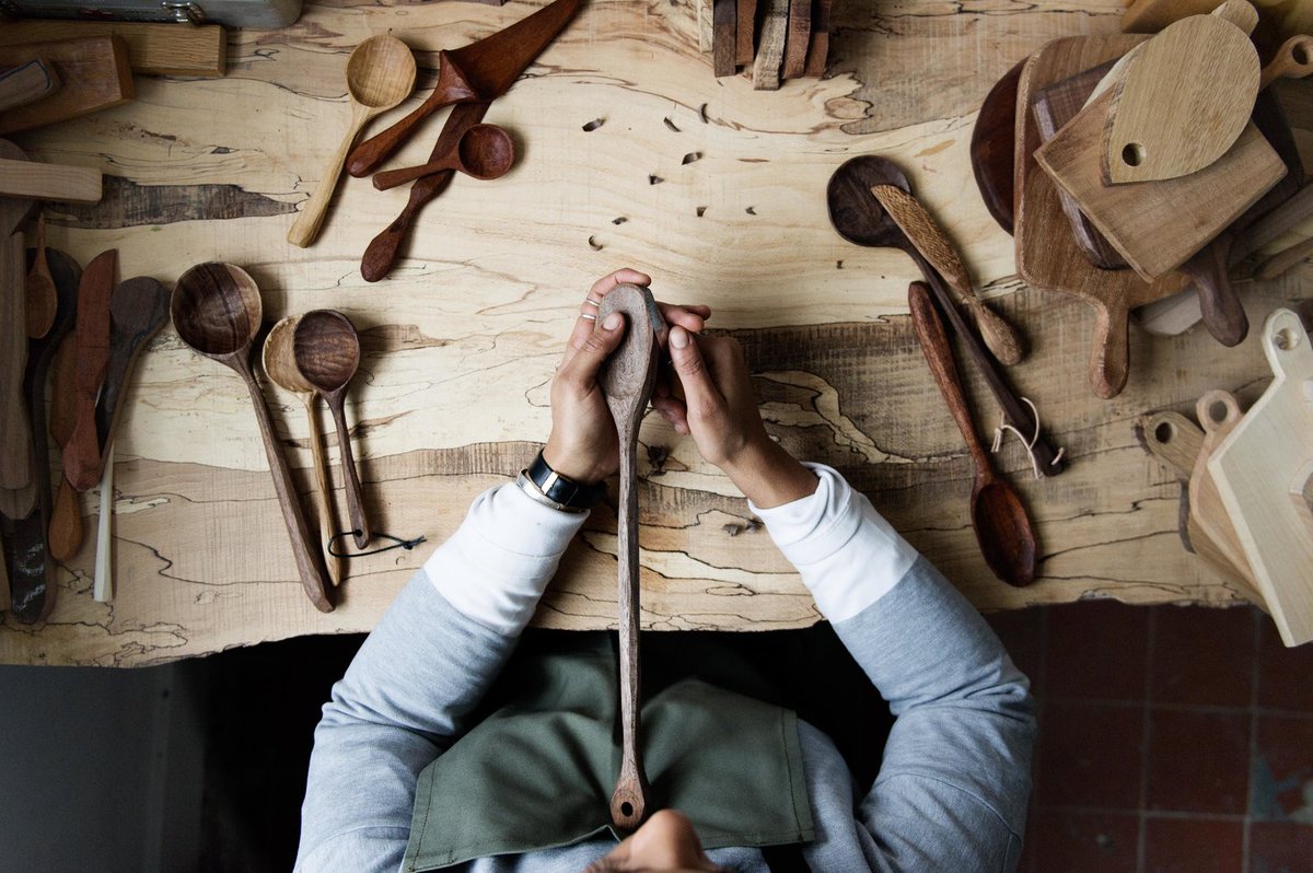 The beautiful reclaimed timber designs from <a href="/grainandknot/">Sophie Sellu</a> have won <a href="/appearhere/">Appear Here</a>'s exclusive #SpaceforIdeas competition! Check out their incredible experience-led pop-up shop on Ledbury Road, #NottingHill before 21 April bit.ly/2X2vffM