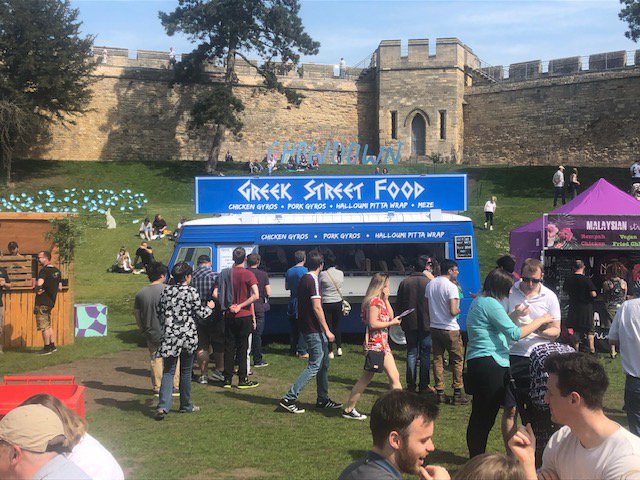 Another sunny day <a href="/LincolnCastle/">Lincoln Castle</a> <a href="/chowdownevents/">Chow Down</a>  #Greekfood🇬🇷😍☀️
