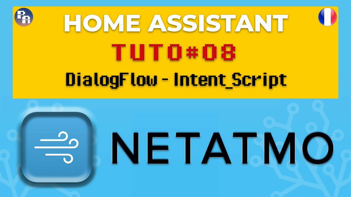 p_artificiels's tweet photo. Dans cette vidéo nous allons intégrer les composants Netatmo, Dialogflow et intent script. 🌤 #homeassistant #hassio #domotique #netatmo #dialogflow #intentscript #chatbot #objetsconnectés #smarthome #tutoriel / https://t.co/1xfGiAjHZG https://t.co/Zx5lzBo0DJ
