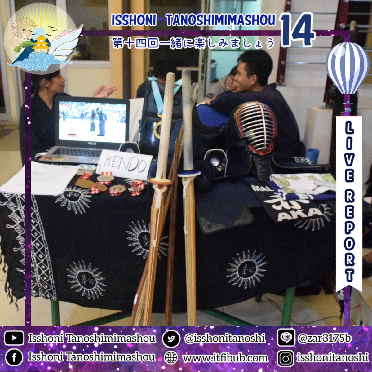 IsshoniTanoshi's tweet image. Ada juga nih stand kurabu yang letaknya di Hall FIB gedung A. Jangan lupa mampir ya😉

#LiveReportIT14 #ITFIBUB #IT14
#UniversitasBrawijaya
#EventMalang
#JapaneseFestival
