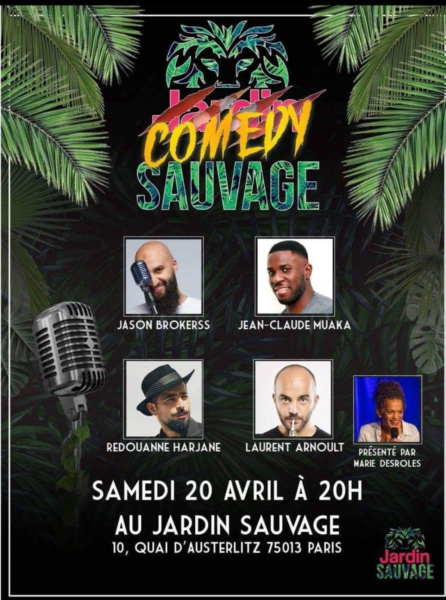 Ce soir <a href="/laurentArnoult/">Laurent ARNOULT</a> #jardinsauvagepeniche #Paris #Humour