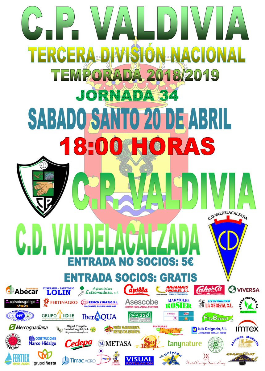 cp_valdivia's tweet photo. VERDESSSS 🧐🧐

Otra final más, llegó la hora de conseguir 3 puntos en un partido, que vale más que 3 puntos...

¡ TE NECESITAMOS MÁS QUE NUNCA ! 💚⚽️

VENTE AL PRIMERO DE MAYO 👏👏

#VamosVerdes 
#NosQuedamosEnTercera https://t.co/mFbxL9JRWC