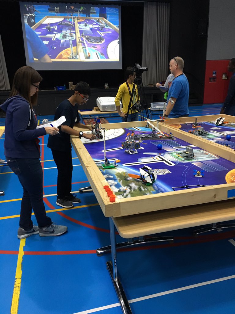 ciambrello's tweet photo. Time to celebrate all the hard work, collaboration, problem-solving, and creativity that goes into preparing a competition FLL robot!  #dhawildcatpride https://t.co/sXOUk2hJFI