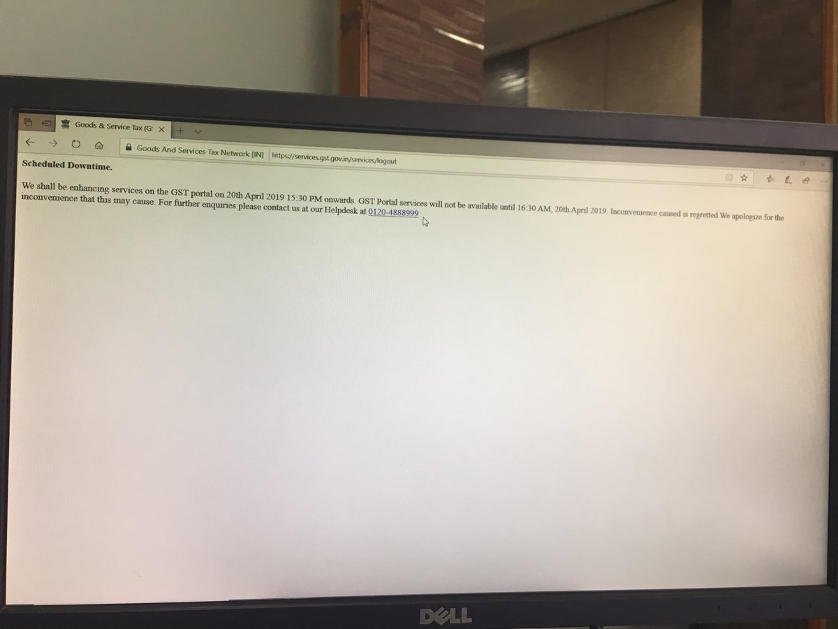 Neel_Hatkar's tweet photo. @gstindia @GST_Council @finmin
Site Down on last date
Please Extend due date of GSTR3B
#GSTR3B #GST #ExtendedDueDate https://t.co/PaAMJyG1mq