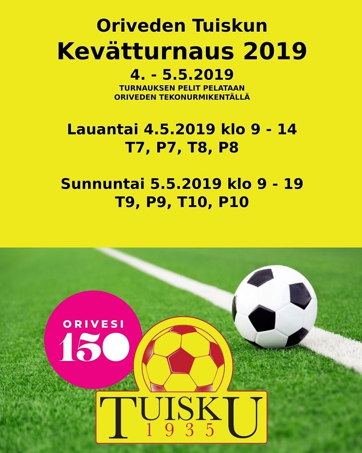 Vielä ehtii ilmoittautua mukaan Tuiskun Kevätturnaukseen 4. - 5.5.2109. Tervetuloa! 💛⚽️ orivedentuisku.net
@SPLTampere <a href="/IlvesJuniorit/">Ilves juniorijalkapallo</a>