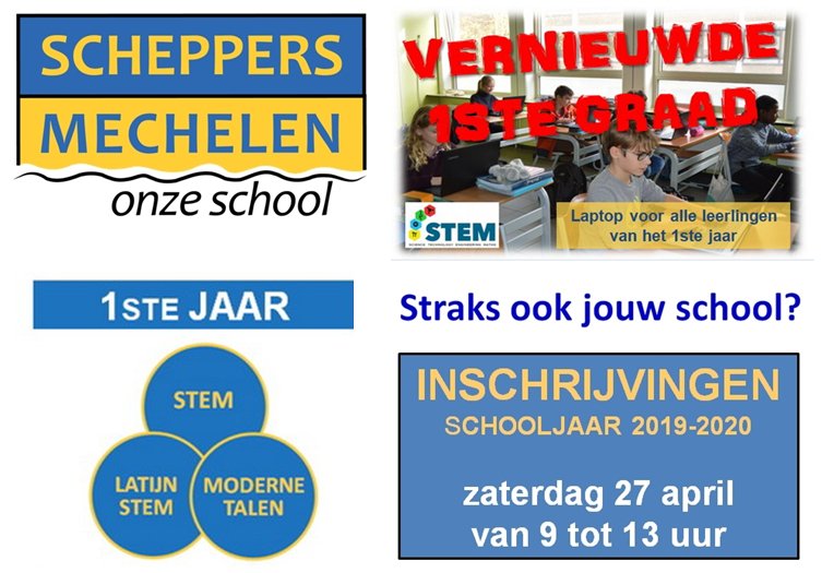 Nog enkele dagen en dan kan er ingeschreven worden ✍️ voor volgend schooljaar 👩‍🏫🔔 
Vergeet niet om de kids-ID of identiteitskaart van uw kind mee te brengen!
Meer weten over ons vernieuwd onderwijsaanbod? 🆕👍
aso.scheppers-mechelen.be 🆒☀️