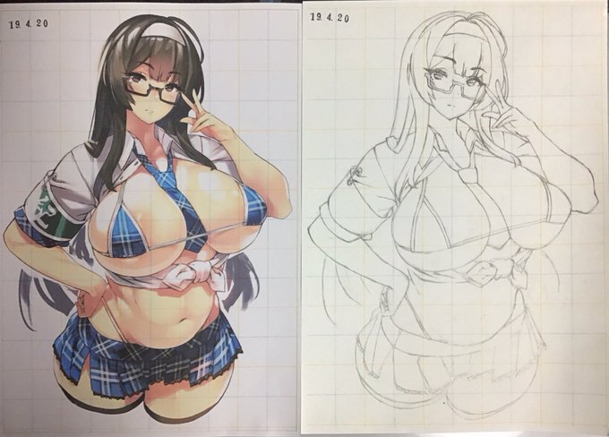 模写リハビリ。格子。 