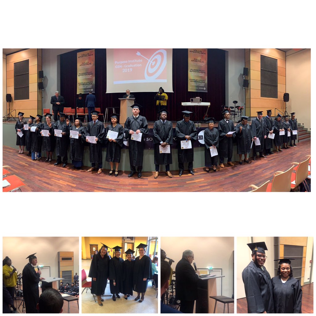 RevCGRobinette's tweet photo. #GSNGC19
#FullyApostolic
What a high honor to host @FJEWT @PurposeInst in #Speyer for our very first Purpose Institute Graduation of 29 students!!
Thank you @mitchmann @Whitney_B @UPCI_Geneva @nhulsman23 for all your hard work administrating PI!!
@BKMichael thank you!!! https://t.co/bIQw1kFwJe