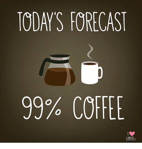 fix_caffeine's tweet photo. No matter the weather... this is our forecast https://t.co/lXnd5tSi7z