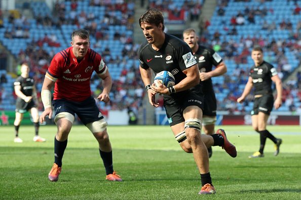Saracens's tweet photo. FULL TIME | Saracens 32-16 Munster ⚫️🔴 https://t.co/swdAZdJFvr