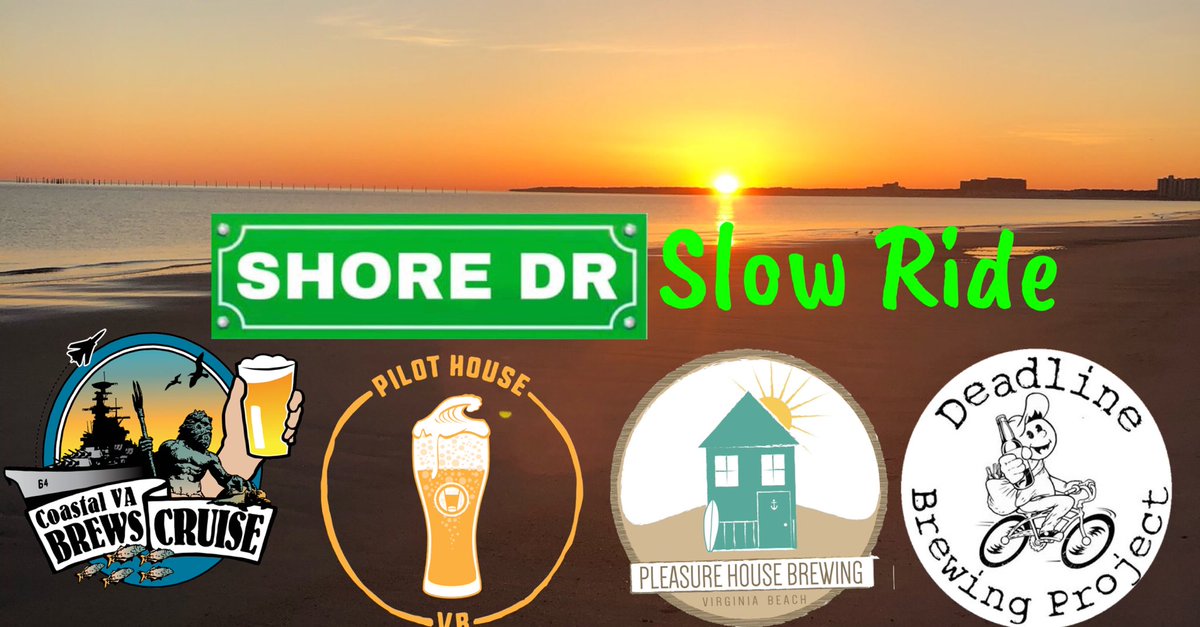 CoVaBrewsCruise's tweet photo. Take a slow ride down shore drive and enjoy some of the best craft beer @virginia has to offer. @pleasurehousebr @deadlinebrewing @smartmouthbeer #vabreweries #cruisinforabrewsin757 #vabeach #drinklocal757 https://t.co/ImJK1mUnPc