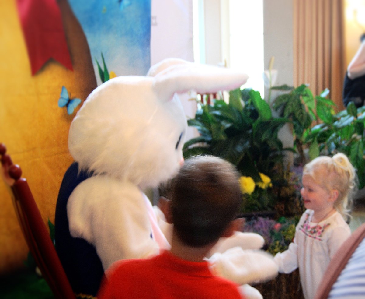 The Easter Bunny hopped by this morning and helped host our annual Easter Egg Hunt! If you missed him today, he'll be here again tomorrow during the Easter Brunch with an additional egg hunt at noon!

#HappyEaster #Quecheelife #Quecheefamily