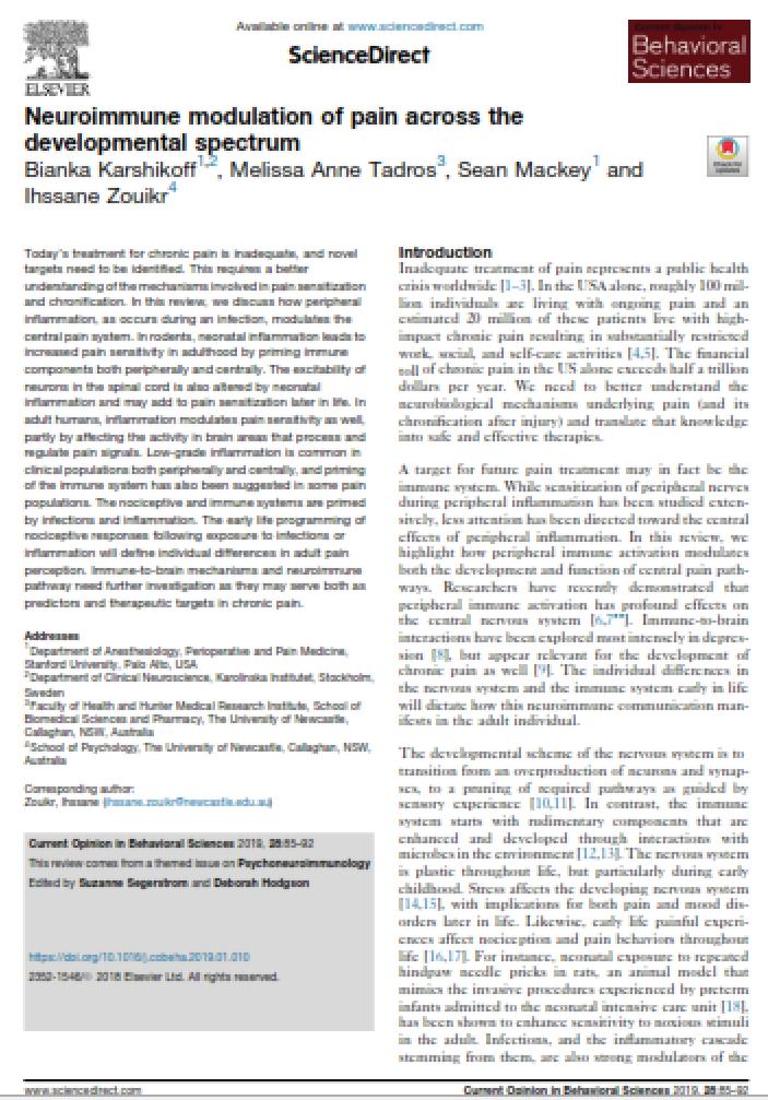 DrSeanMackey's tweet photo. How does inflammation increase spinal cord and brain sensitivity to pain? Our recent review addresses this important topic. https://t.co/jE4x6UxA8o @StanfordPain https://t.co/LGu79Dp9ph