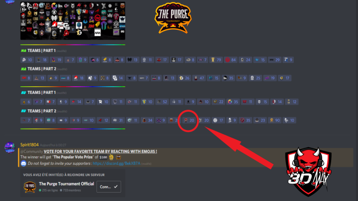 Team 3DMAX (@3dmaxgaming) on Twitter photo ⚠️ We need your vote ⚠️
Our #PUBG_MOBILE team is participating in the <a href="/PurgeTournament/">The Purge Tournament Official</a> and the most popular team wins $100 !
Vote for us by:
Joining the Purge Discord discord.gg/BekXB7A
Go to #Community, #popular-vote
Add a 3DMAX emoji 😈
RT and help spread the word! ⚠️ We need your vote ⚠️
Our #PUBG_MOBILE team is participating in the <a href="/PurgeTournament/">The Purge Tournament Official</a> and the most popular team wins $100 !
Vote for us by:
Joining the Purge Discord discord.gg/BekXB7A
Go to #Community, #popular-vote
Add a 3DMAX emoji 😈
RT and help spread the word!